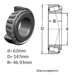 ŁOŻYSKO  STOŻKOWE JEDNORZĘ.  Kraśnik (opak. szt.)