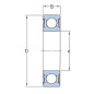 ŁOŻYSKO  KULKOWE PROSTE JEDNORZĘD. 63010 2RS