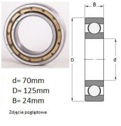 ŁOŻYSKO KULKOWE 6307 C4 CZECH