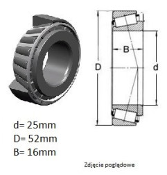 ŁOŻYSKO  SKRZ.BIEG. RENAULT typ skrz.:PK1,PK7,PK9 (7703090543)