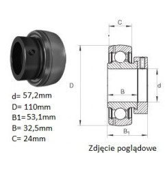 ŁOŻYSKO  SAMONASTAWNE     57.2x110x53.1/22,1