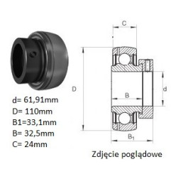 ŁOŻYSKO  SAMONASTAWNE     61.91x110x33.1/22,1
