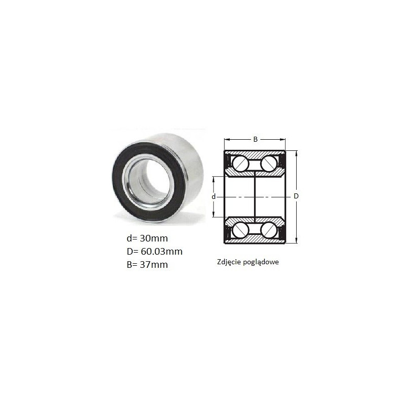 ŁOŻYSKO  SKOŚNE DWURZĘD. CBK441 133-637.TNG2RS DAC 30600037 