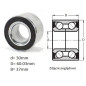 ŁOŻYSKO  SKOŚNE DWURZĘD. CBK441 133-637.TNG2RS DAC 30600037 