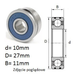 ŁOŻYSKO  KULKOWE B10-50 2RS 