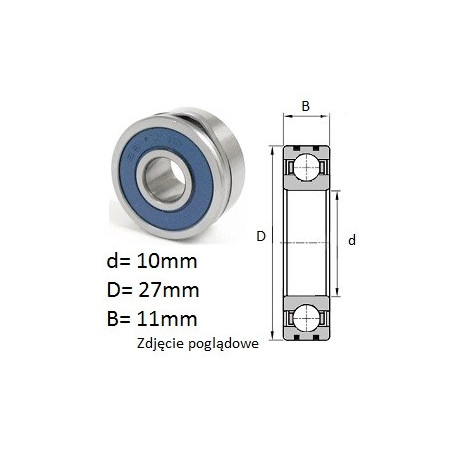 ŁOŻYSKO  KULKOWE B10-50 2RS 
