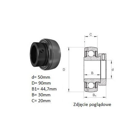 ŁOŻYSKO  SAMONASTAWNE FD210-UE210     50x90x43.7/20