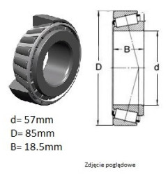 ŁOŻYSKO  STOŻKOWE  GS094 