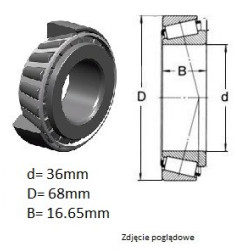 ŁOŻYSKO  STOŻKOWE CBK 091  639180 