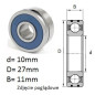 ŁOŻYSKO KULKOWE ALTERNATORA  B10-50D 2RS CZECH 