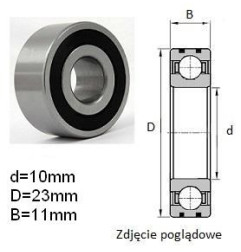 ŁOŻYSKO KULKOWE ALTERNATORA  B10-46D CZECH 