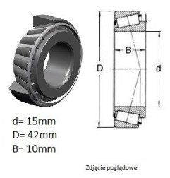 ŁOŻYSKO  STOŻKOWE CBK 257 