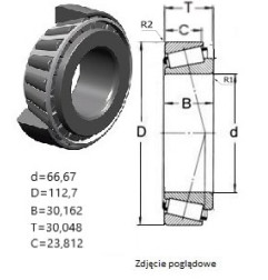 ŁOŻYSKO  STOŻKOWE 3984/3920 CZECH