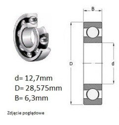 ŁOŻYSKO KULKOWE EE7S 2RS KOYO