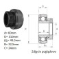 ŁOŻYSKO  SAMONASTAWNE  GRAE60 NPPB     60x110x49.3/24