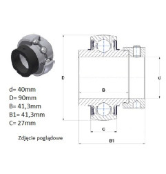 ŁOŻYSKO  SAMONASTAWNE  EX308-24
