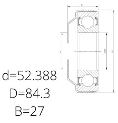 ŁOŻYSKO SPRZĘGŁA  A25 22 19