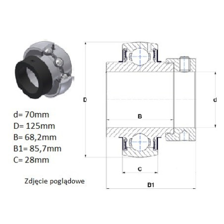 ŁOŻYSKO  SAMONASTAWNE  UEL213 