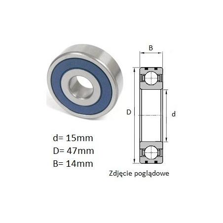 ŁOŻYSKO  KULKOWE B15-86 AT1XDDG3 W-G01