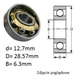 ŁOŻYSKO  KULKOWE SKOŚNE EE4 