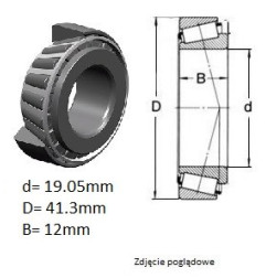 ŁOŻYSKO  STOŻKOWE   BRG TIMKEN 