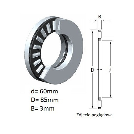 ŁOŻYSKO  IGIEŁKOWE OPOROWE AXK1112