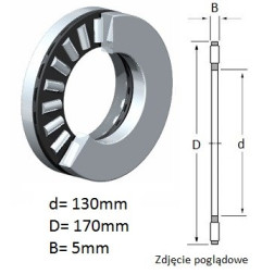 ŁOŻYSKO  IGIEŁKOWE OPOROWE AXK130170