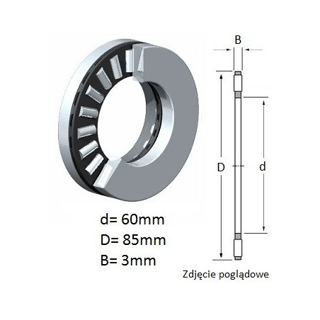 ŁOŻYSKO  IGIEŁKOWE OPOROWE AXK6085