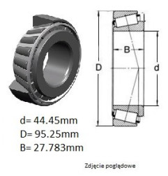 ŁOŻYSKO  STOŻKOWE JEDNORZĘ.  33885/33822 