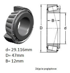 ŁOŻYSKO STOŻKOWE JEDNORZĘ.CBK 089 KFŁT  Kraśnik (opak. 1 szt.)
