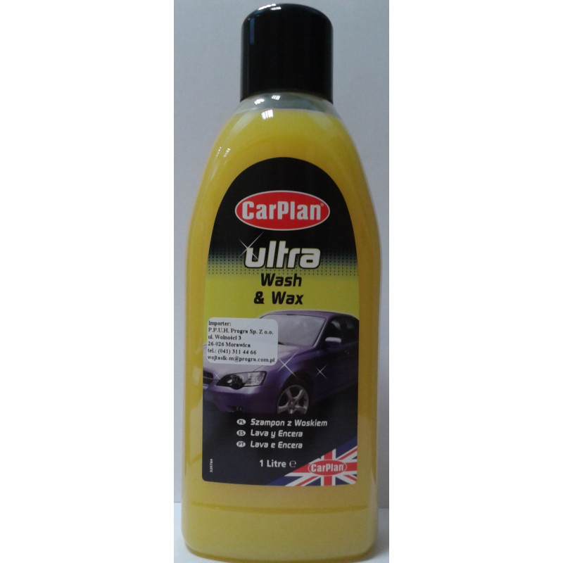 SZAMPON ULTRA NEW Z WOSKIEM (żółty) Wash&Wax