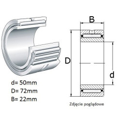 ŁOŻYSKO  IGIEŁKOWE NA 4910 2RS 