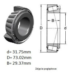 ŁOŻYSKO  STOŻKOWE HM 88542/10, CBK265 