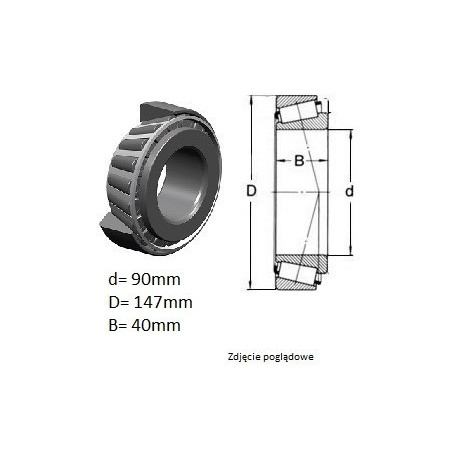 ŁOŻYSKO  STOŻKOWE KHM218248/10  BL 