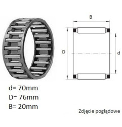 ŁOŻYSKO  IGIEŁKOWE  K70/76/20 