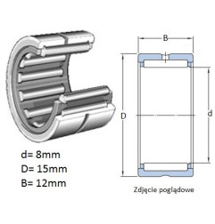 ŁOŻYSKO  IGIEŁKOWE NK 8/12 T2 
