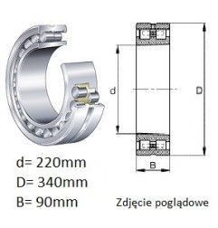 ŁOŻYSKO  WALCOWE DWURZĘDOWE NN 3044 KMP41 