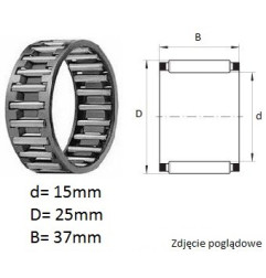 ŁOŻYSKO IGIEŁKOWE K15/25/37 FŁT 