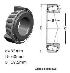 ŁOŻYSKO  STOŻKOWE 4T-JL68145/11