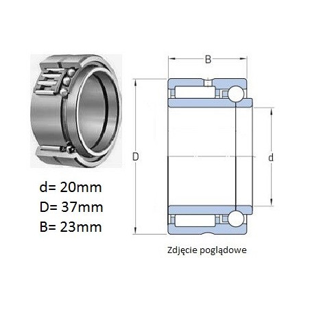 ŁOŻYSKO IGIEŁKOWE NKIB 5904 