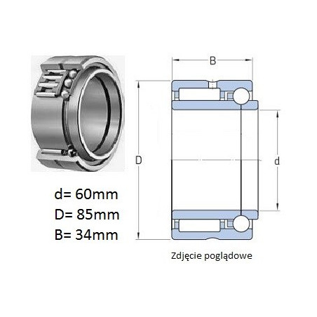 ŁOŻYSKO IGIEŁKOWE NKIB 5912 