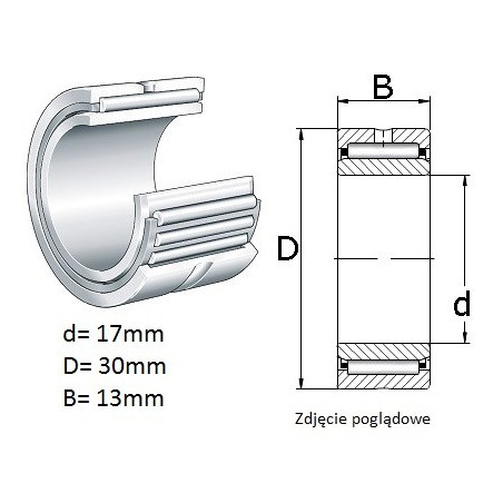ŁOŻYSKO  IGIEŁKOWE NA 4903 R NTN 