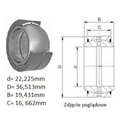 ŁOŻYSKO  PRZEGUBOWE 22,225/36,513/19,431 