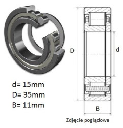 ŁOŻYSKO  WALCOWE POPRZECZ. JEDNORZĘD. ECPHA C3 