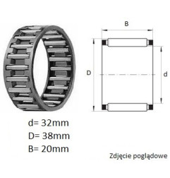 ŁOŻYSKO  IGIEŁKOWE K32/38/20 