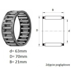 ŁOŻYSKO  IGIEŁKOWE K63/70/21 