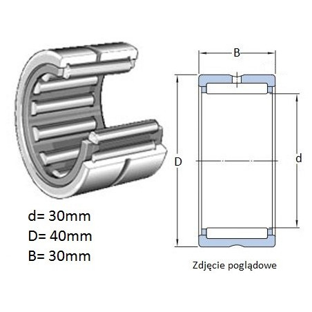 ŁOŻYSKO IGIEŁKOWE NK 30/30 R
