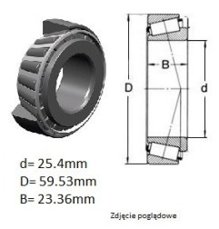 ŁOŻYSKO  STOŻKOWE LM84249/84210  CBK247  NTN ( op.przemysłowe )