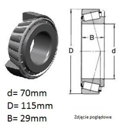 ŁOŻYSKO STOŻKOWE  JM 612949/612910 