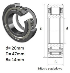 ŁOŻYSKO  WALCOWE POPRZECZ. JEDNORZĘD. FŁT 